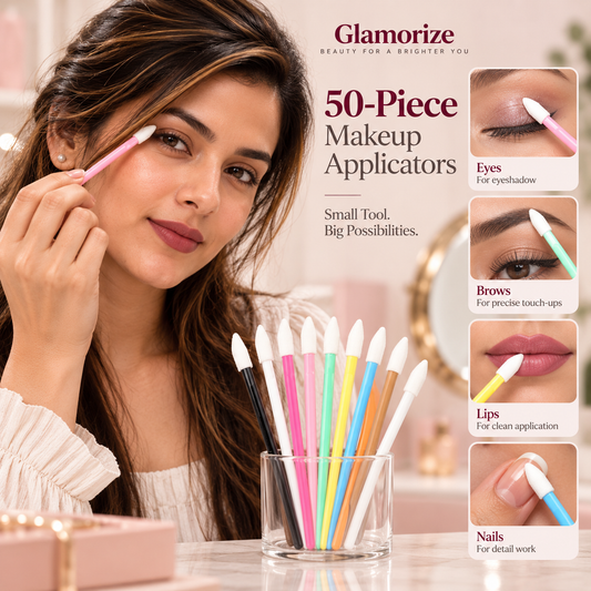 50-Piece Makeup Applicators