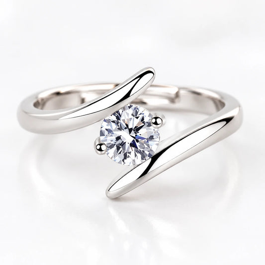 Sterling Silver Zircon Ring