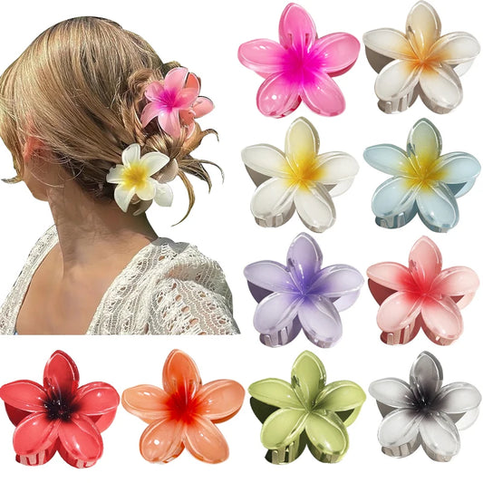 Bohemian Flower Hair Claw Clip