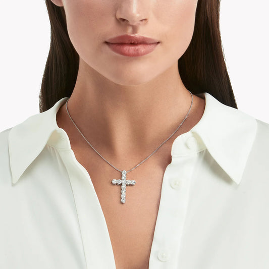 Moissanite Silver Pendant Necklace