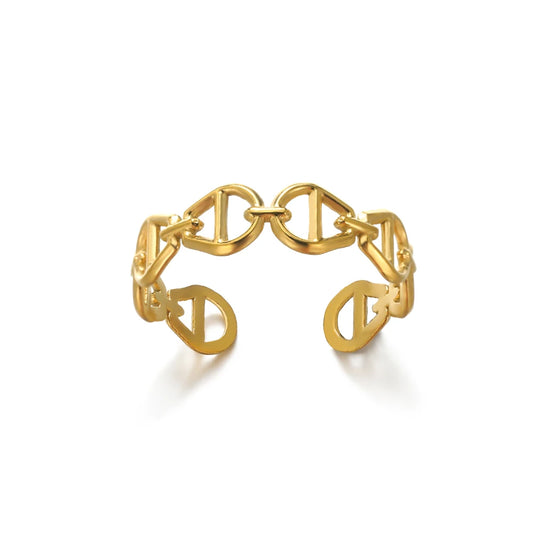Gold Stainless Steel Couple Rings