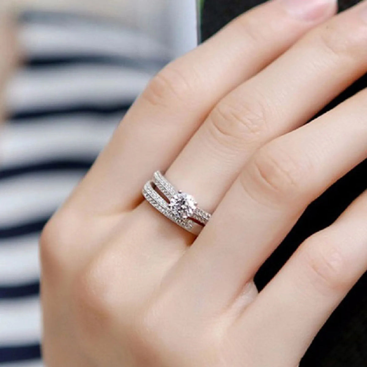 Vintage Wedding Ring Set