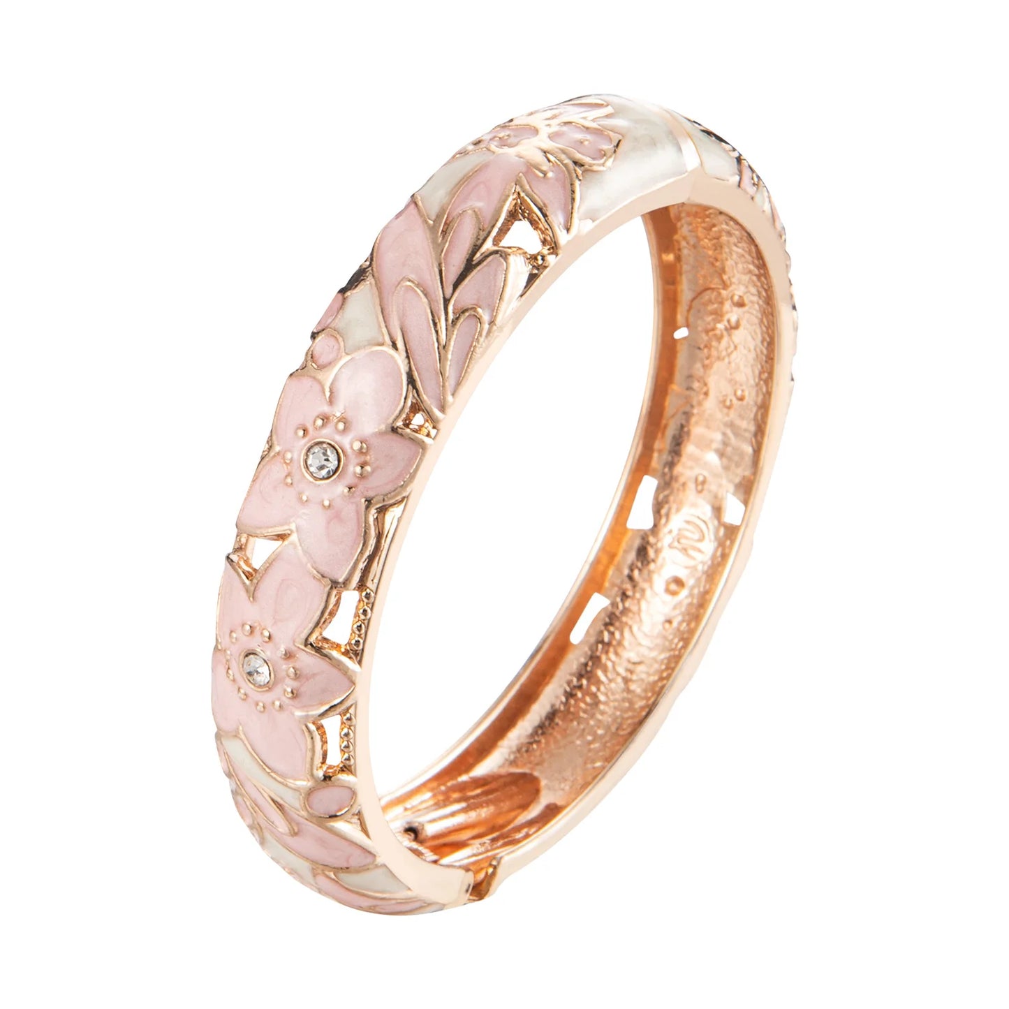 Enamel Cloisonné Gold Bangle Set