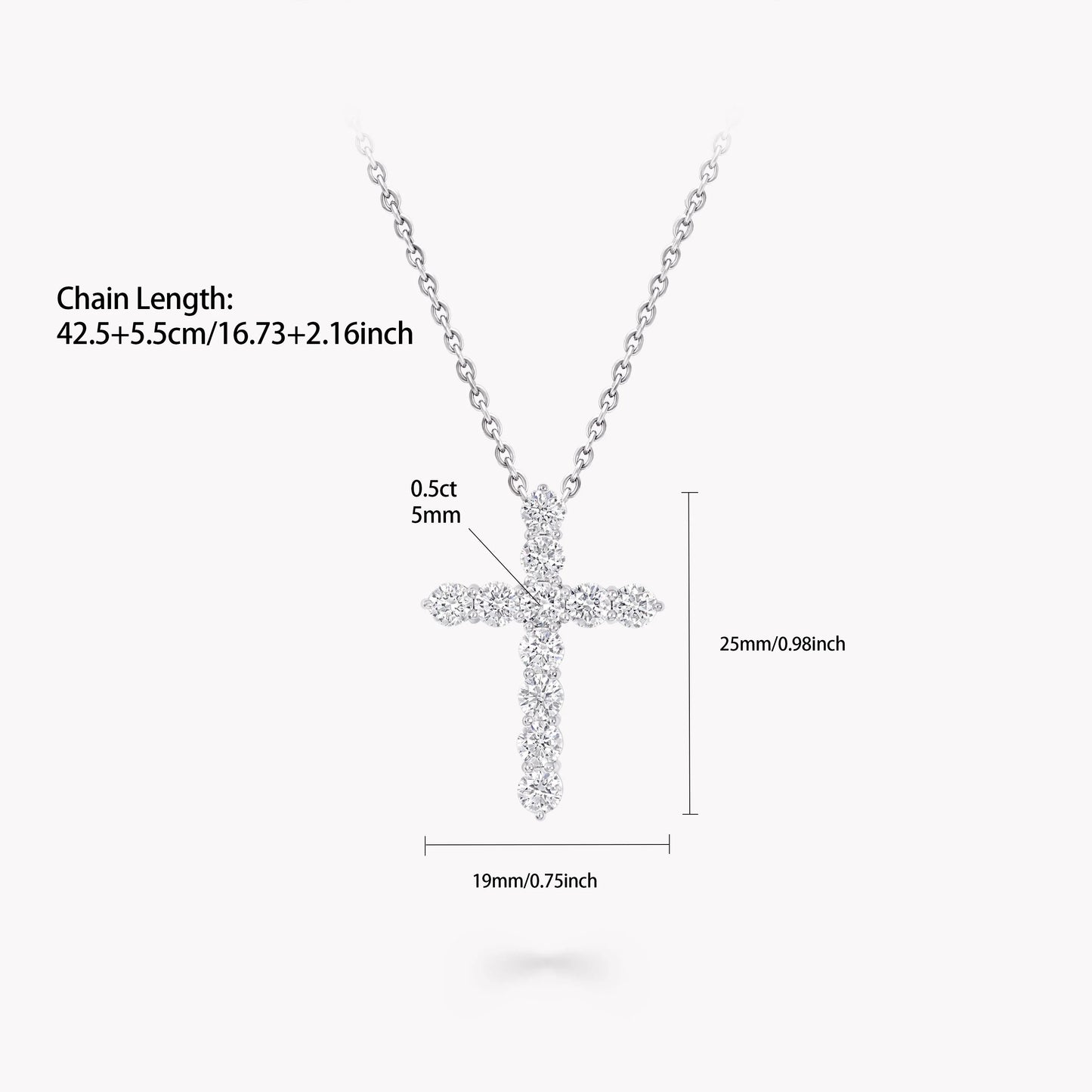 Moissanite Silver Pendant Necklace