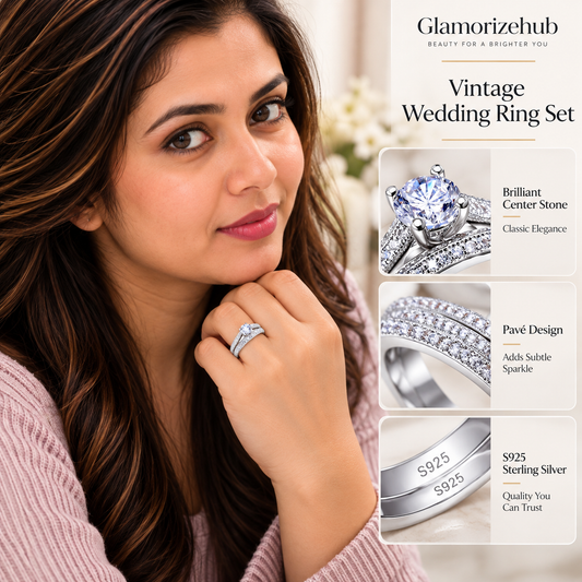 Vintage Wedding Ring Set