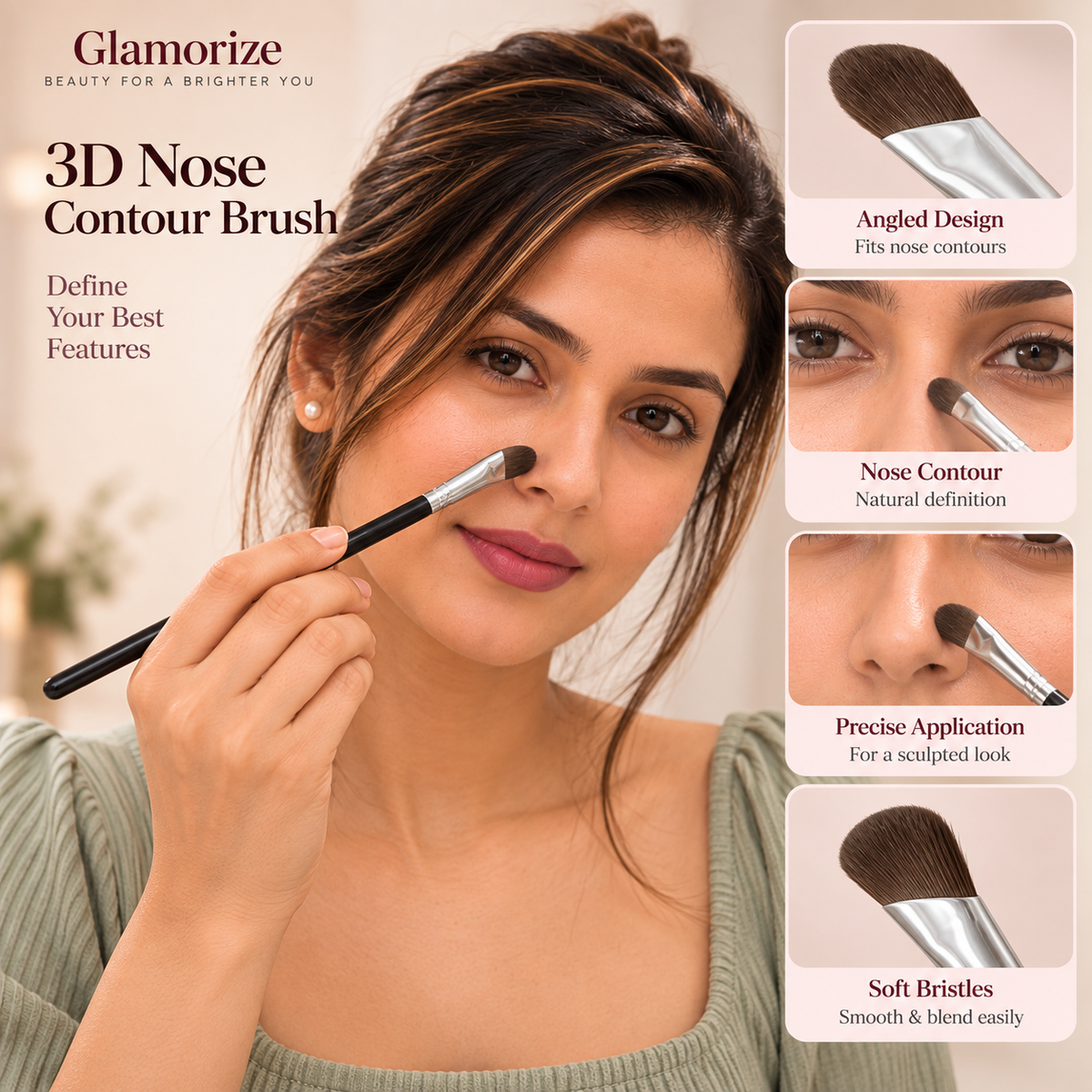 3D Nose Contour Brush