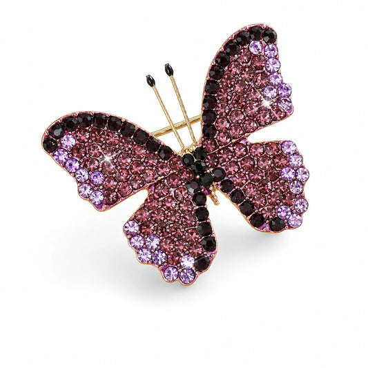 Sparkling Butterfly Brooch
