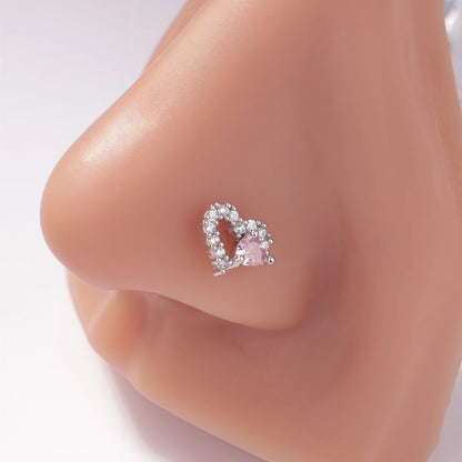 Heart L Shape Nose Ring