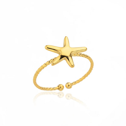 Gold Stainless Steel Couple Rings