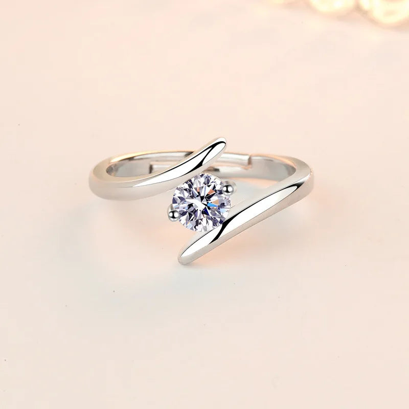 Sterling Silver Zircon Ring