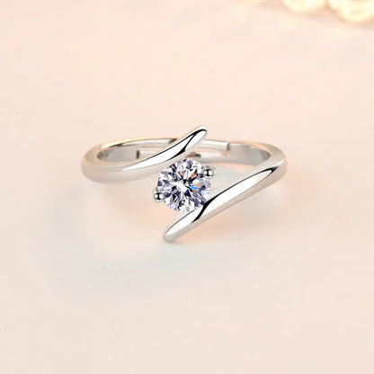 Sterling Silver Zircon Ring