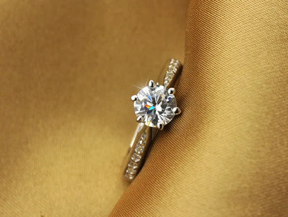 Sterling Silver Solitaire Ring