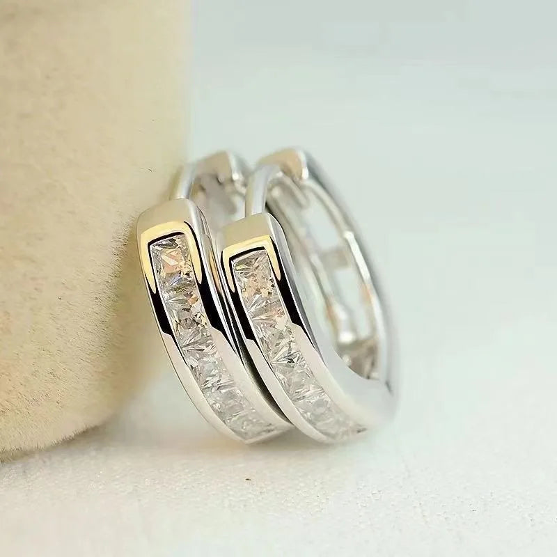 Sterling Silver Zircon Earrings