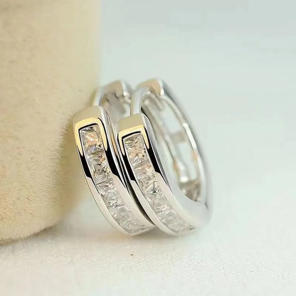Sterling Silver Zircon Earrings
