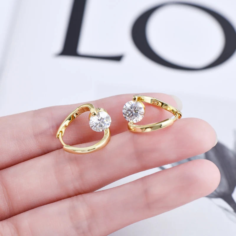 Luxury Twisted Hoop Earrings