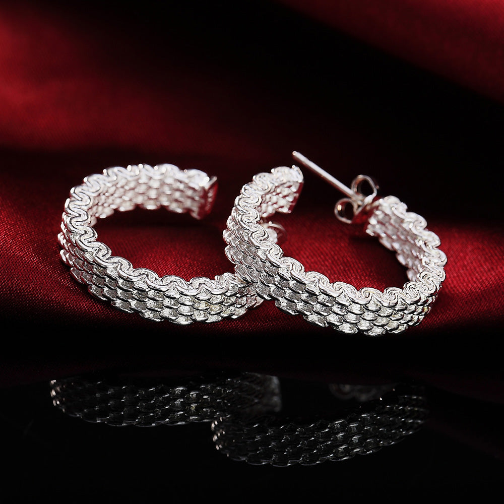 Silver Charm Earrings