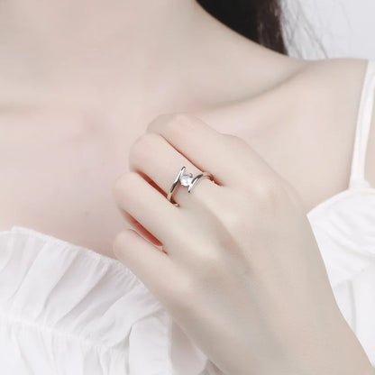 Sterling Silver Zircon Ring