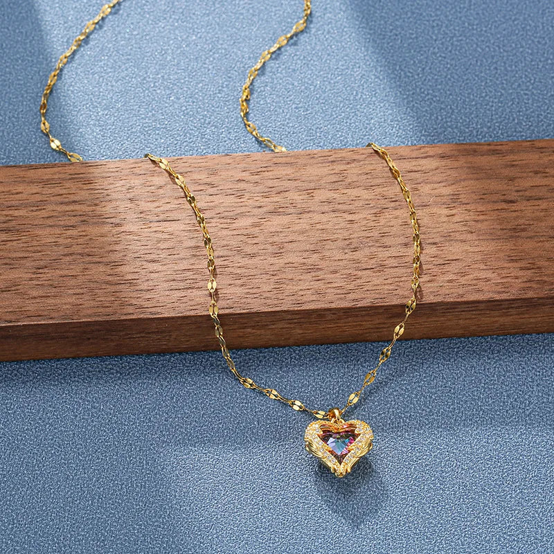 Crystal Heart Necklace