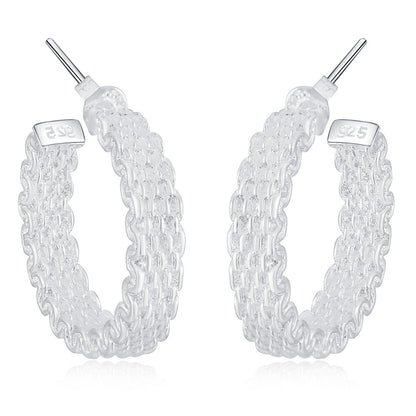 Silver Charm Earrings