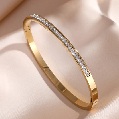 Stackable Zirconia Bangle Set