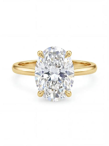 Oval Zircon Sterling  Ring