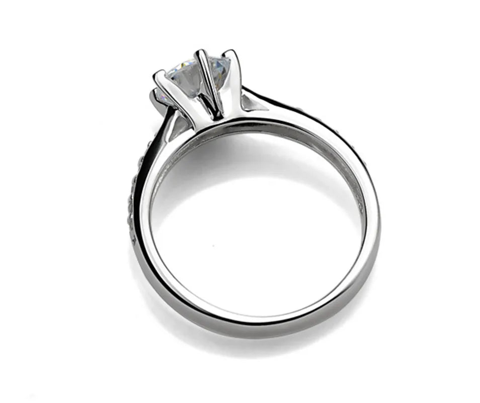 Sterling Silver Solitaire Ring