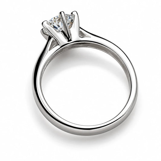 Sterling Silver Solitaire Ring