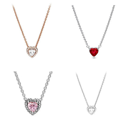 Silver Heart Pendant Necklace