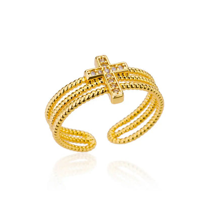 Gold Stainless Steel Couple Rings