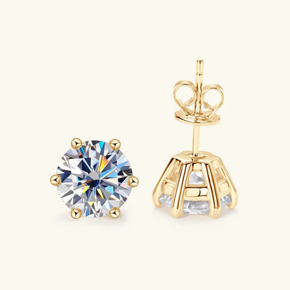 Luxury Silver Stud Earrings
