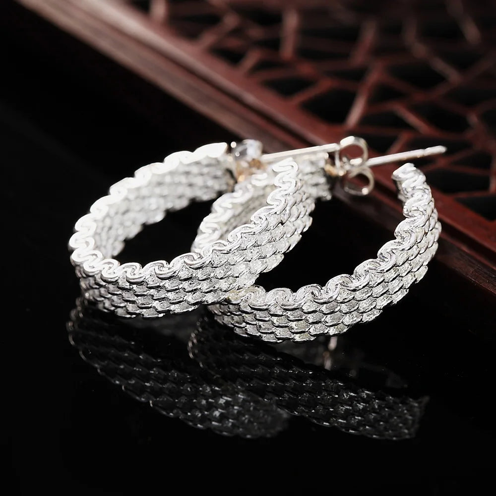 Silver Charm Earrings
