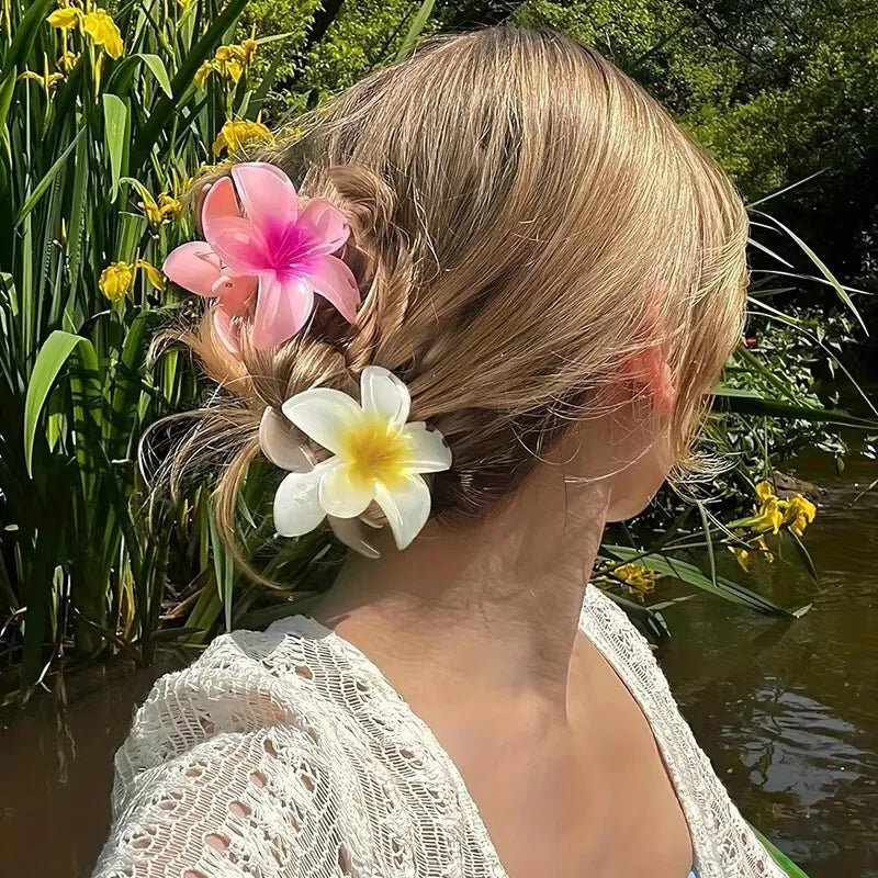 Bohemian Flower Hair Claw Clip