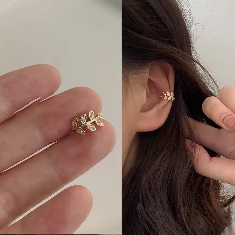 Rhinestone Ear Cuff Earrings