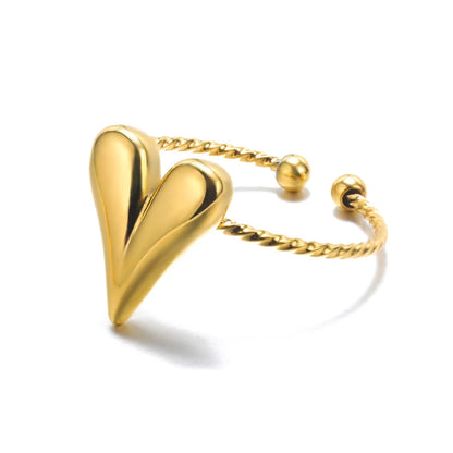 Gold Stainless Steel Couple Rings