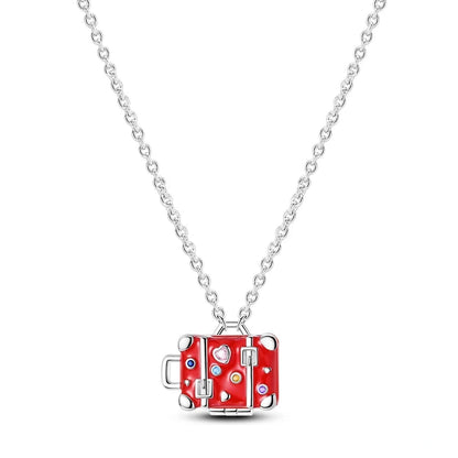 Sweet Elegance Silver Charm Necklace