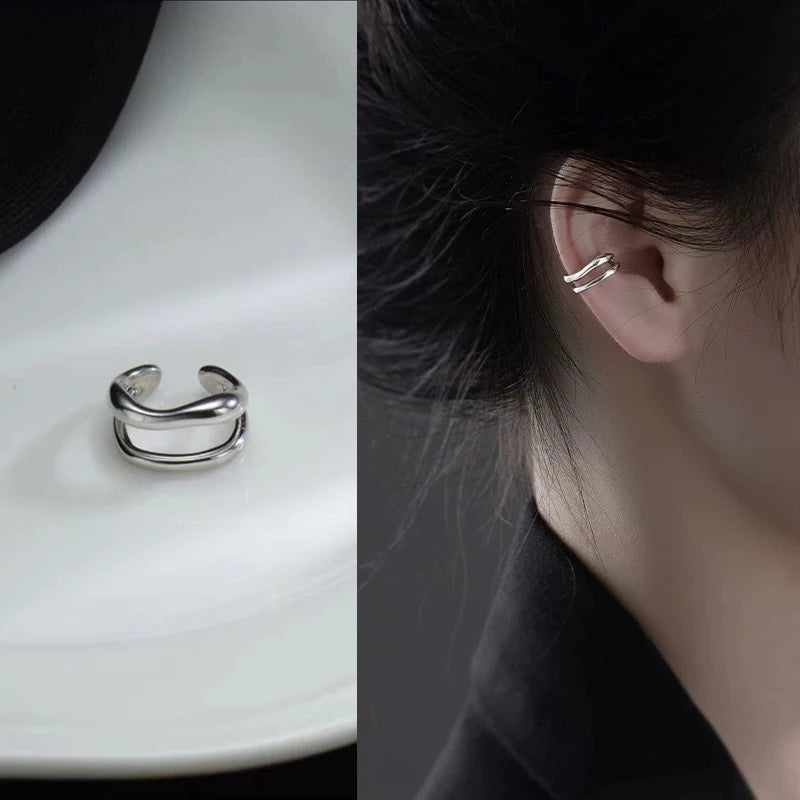 Rhinestone Ear Cuff Earrings