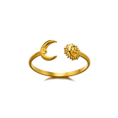 Gold Stainless Steel Couple Rings