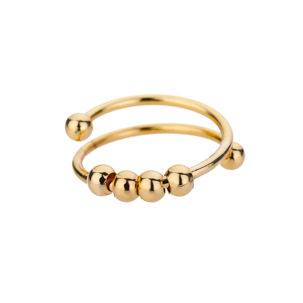 Gold Stainless Steel Couple Rings