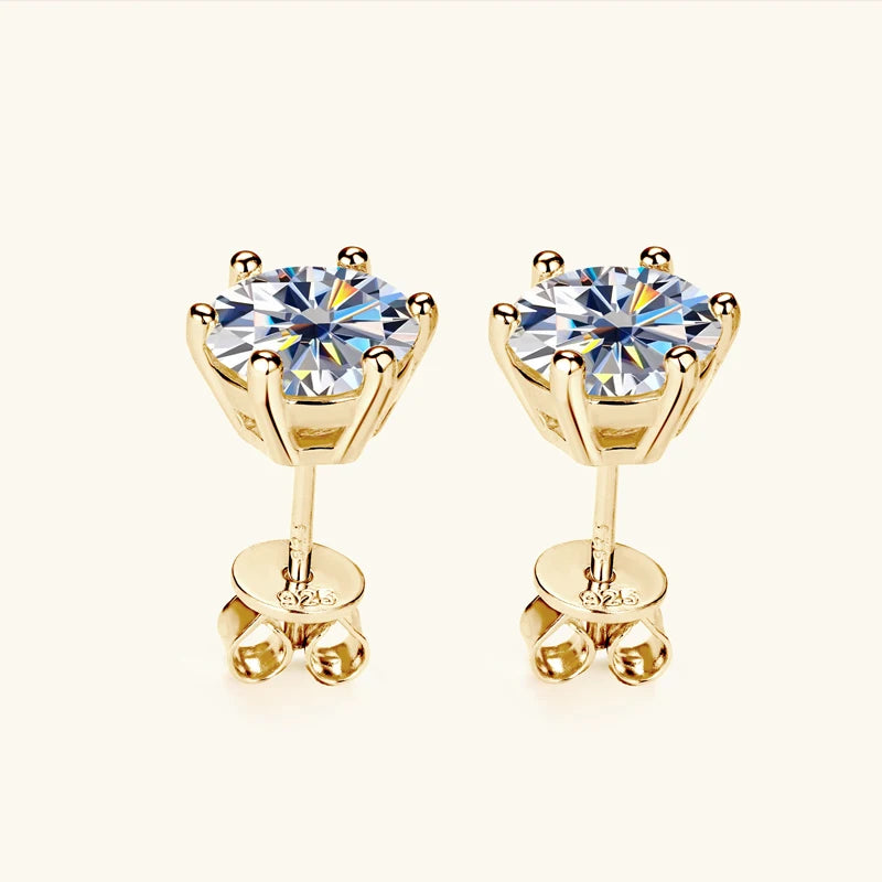 Luxury Silver Stud Earrings