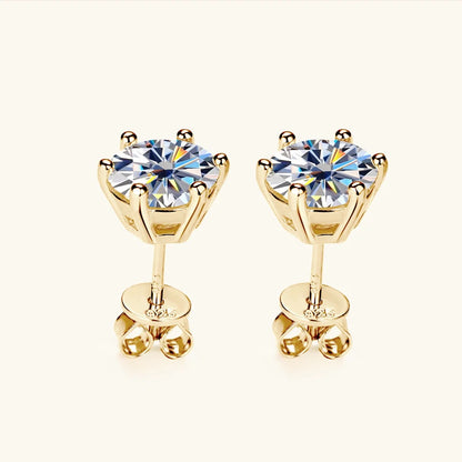 Luxury Silver Stud Earrings