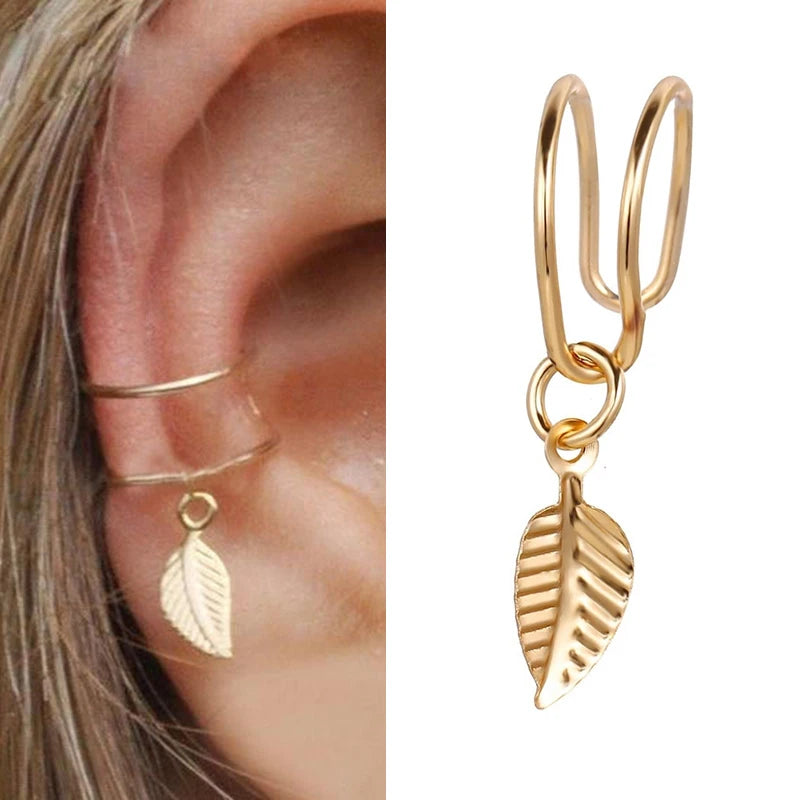 Rhinestone Ear Cuff Earrings