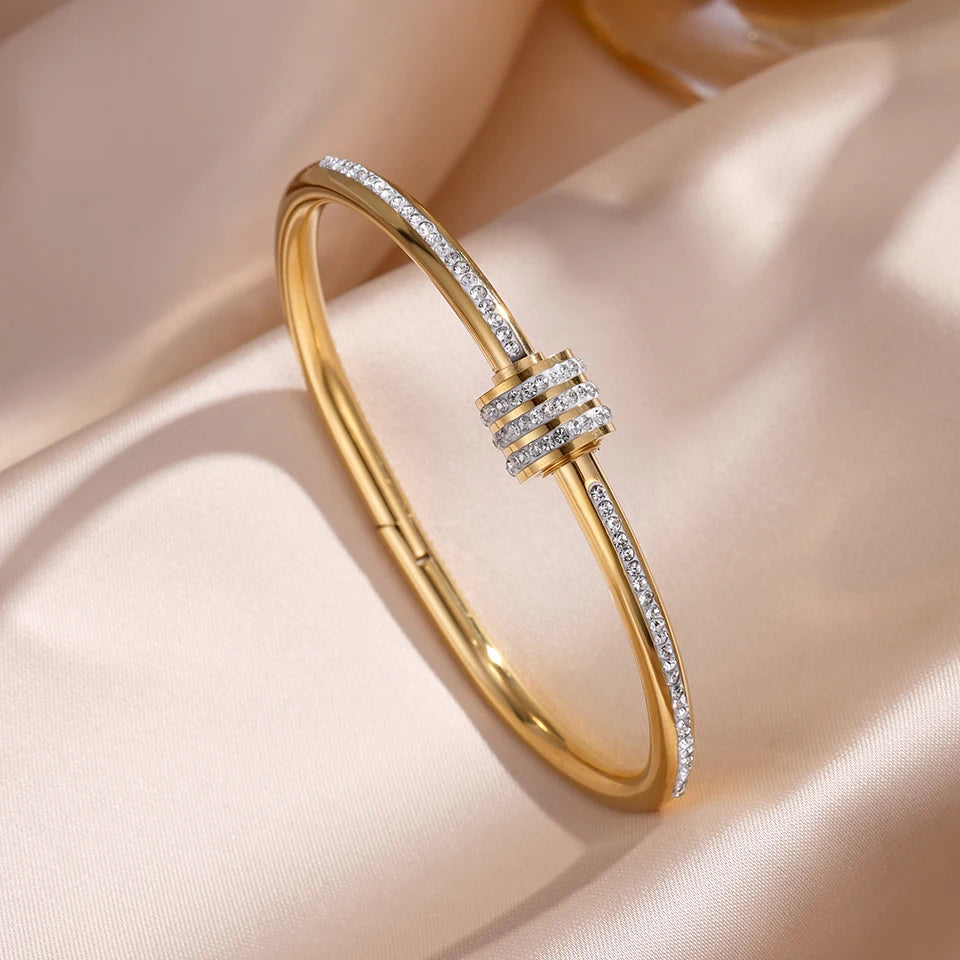 Stackable Zirconia Bangle Set