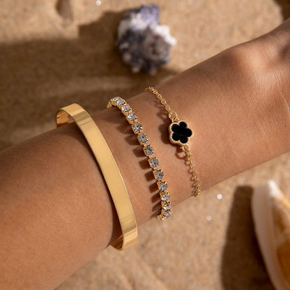 Bohemian Gold Chain Bracelet Set