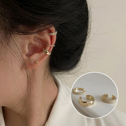 Rhinestone Ear Cuff Earrings