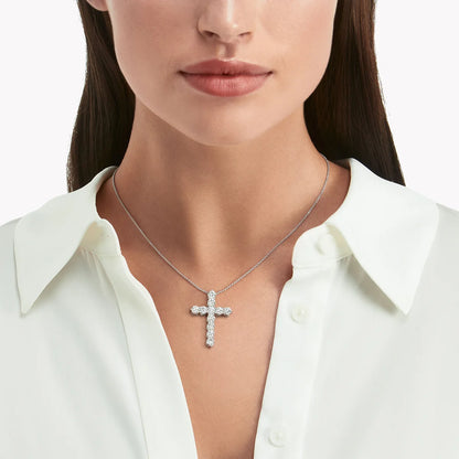 Moissanite Silver Pendant Necklace
