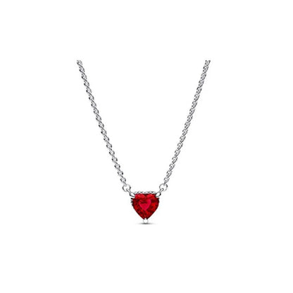Silver Heart Pendant Necklace