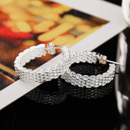 Silver Charm Earrings