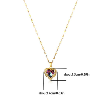 Crystal Heart Necklace