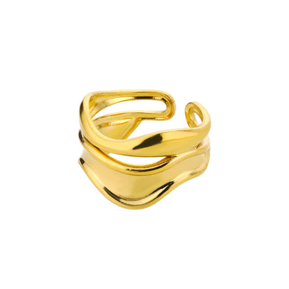 Gold Stainless Steel Couple Rings