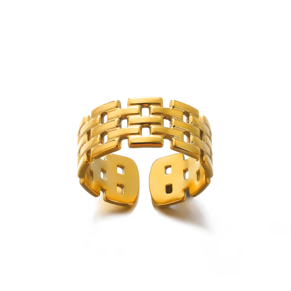 Gold Stainless Steel Couple Rings